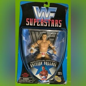 Jakks Pacific WWF Superstars British Bulldog action figure 1996